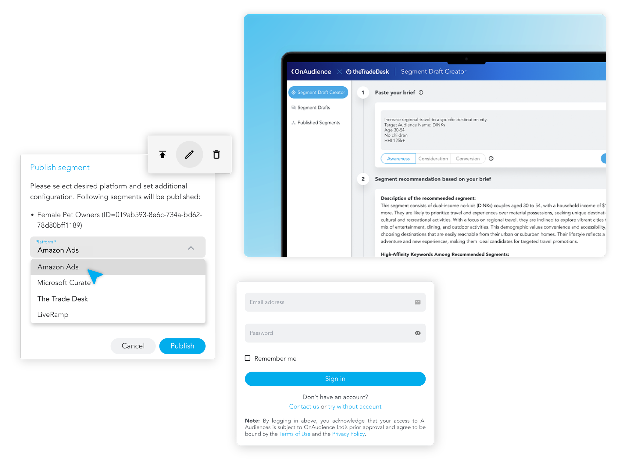 Product UI overview